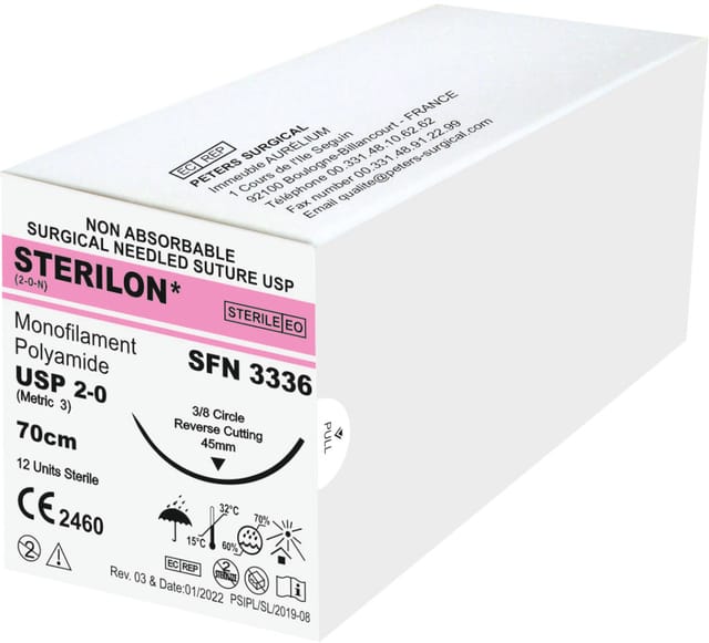 STERILON – Monofilament Polyamide Non Absorbable Suture - SFN 3336