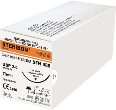 STERIBON - Polyester Coated Braided Suture