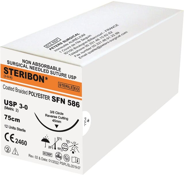 STERIBON - Polyester Coated Braided Suture
