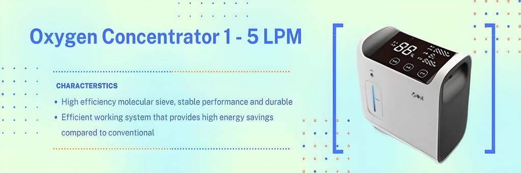 Q20W Portable Oxygen Concentrator 1 - 5 LPM