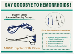 Electrosurgical Bipolar Ligator BEIM Pincer Compatible with BEIM LG2000