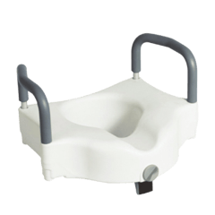 Toilet Seat Raiser with Armrest