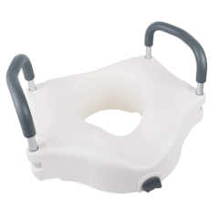 Toilet Seat Raiser with Armrest