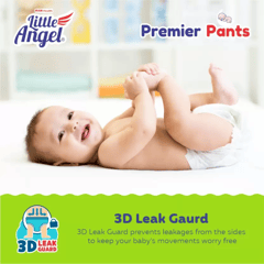 Little Angle Premier Baby Diaper Pants Pack of 3 (84 Pieces)