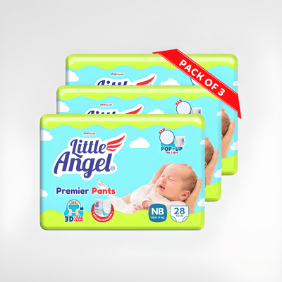 Little Angle Premier Baby Diaper Pants Pack of 3 (84 Pieces)