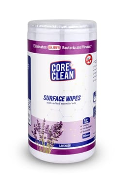 Core Clean Surface Wipes Lavender(100 Pulls)
