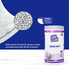 Core Clean Surface Wipes Lavender(100 Pulls)