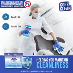 Core Clean Medical Disinfectant Wipes(100 Pulls)