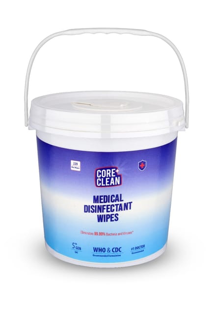 Core Clean Medical Disinfectant Wipes(220 Pulls)