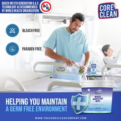 Core Clean Medical Disinfectant Wipes(220 Pulls)