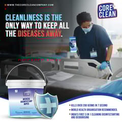 Core Clean Medical Disinfectant Wipes(220 Pulls)