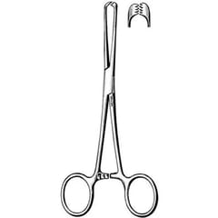 6 Inch  4x5 Teeth Allis Forceps Straight